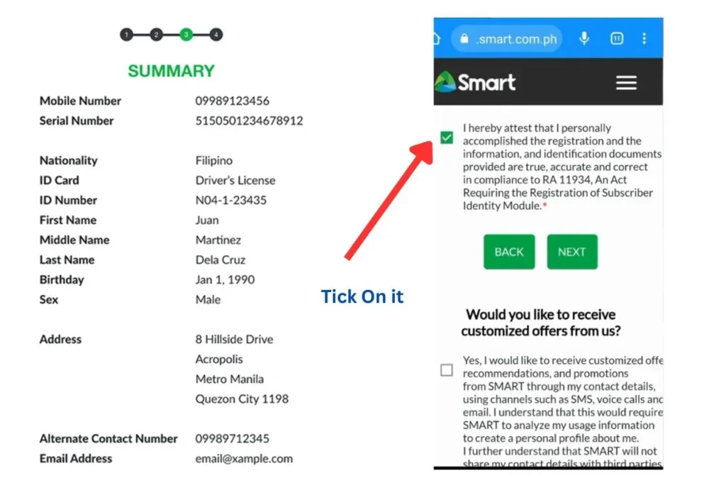 Smart-Sim-Registration-Form-Summary